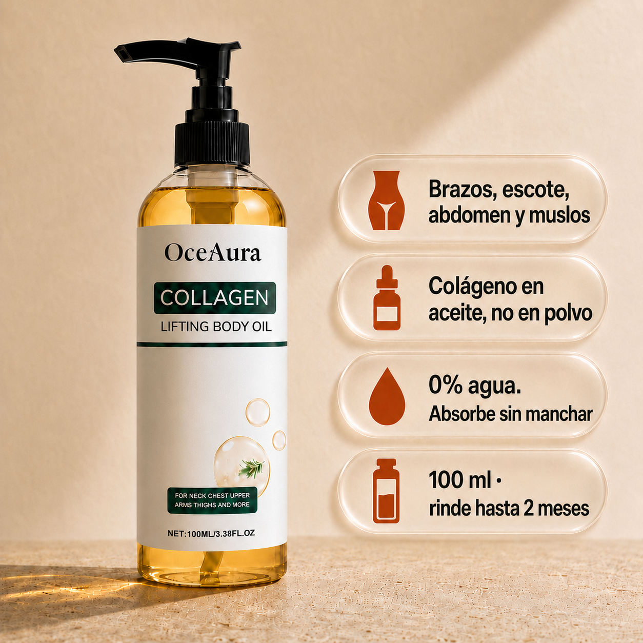 x3 PackAceite Firmeza Corporal con Colágeno