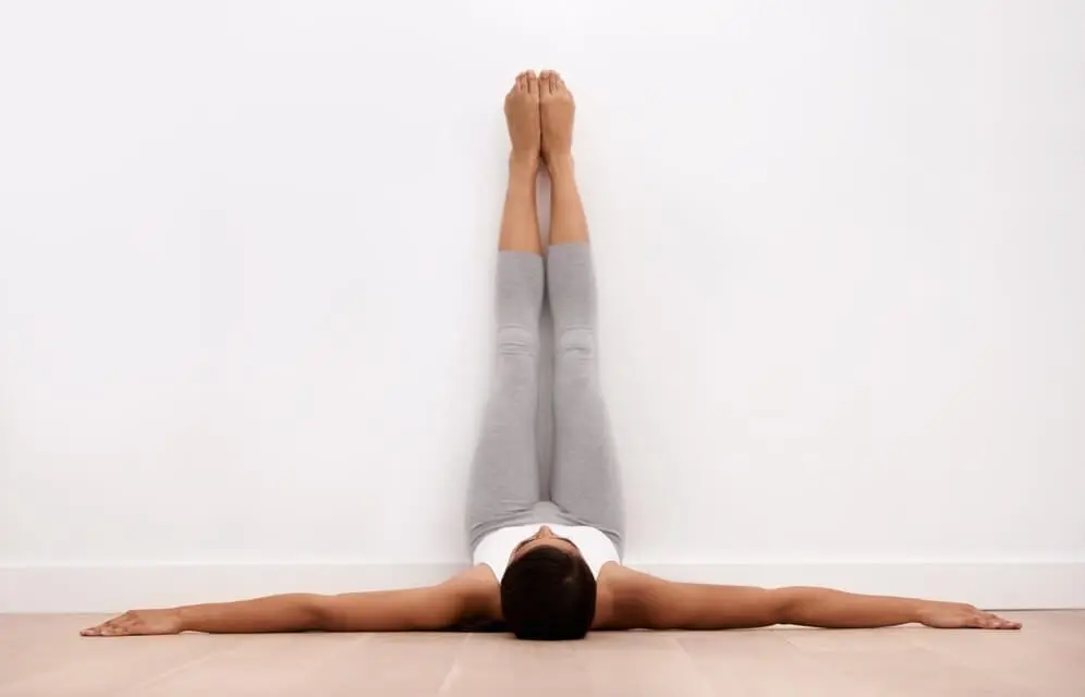 legs up the wall pose (yoga)